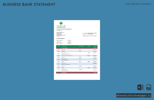 Beispiel für eine Unternehmenserklärung der Dubai Islamic Bank (Word- und PDF-Datei)